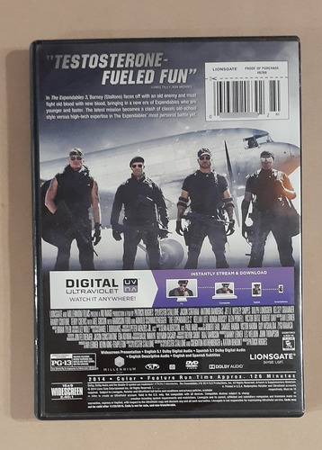 The Expendables 3 ( Los Indestructibles 3 ) Imp Dvd Original (Usado)
