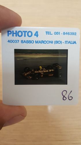 Foto Ayrton Senna Slide Original 35 Mm - Lotus 98t  - Foto 5