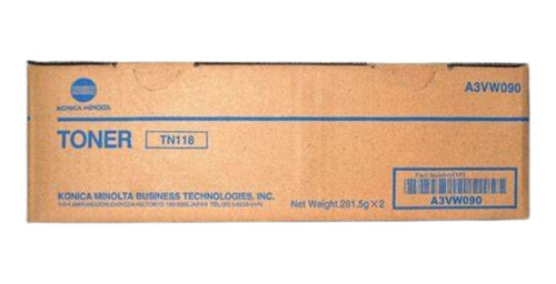 Toner Tn118 Konica Minolta Negro Original