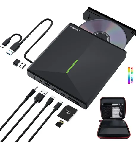 comprar Unidad Externa De Cd\u002Fdvd Con 4 Puertos Usb Y 2 Puertos Pa...