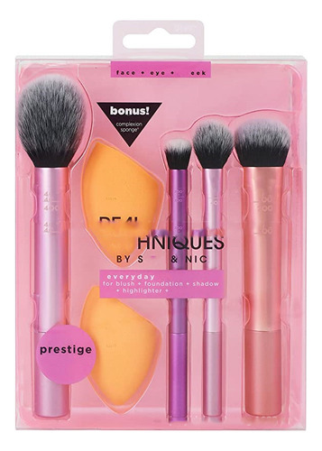 Nuevo Juego De Brochas De Maquillaje Real T, 5 Piezas, Broch