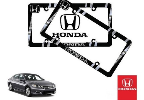 Par Porta Placas Honda Accord Sedan 3.5 2015 Original