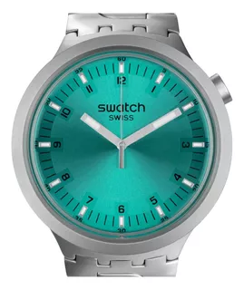 Reloj Swatch Aqua Shimmer De Acero Inoxidable Sb07s100g