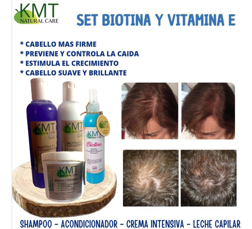 Set Capilar Anticaida - Biotina Y Vitamina E - Shampoo