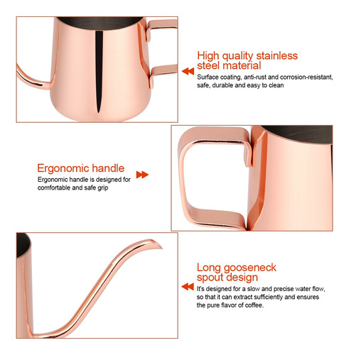Cafetera De Goteo De Acero Inoxidable Boquilla Larga Con