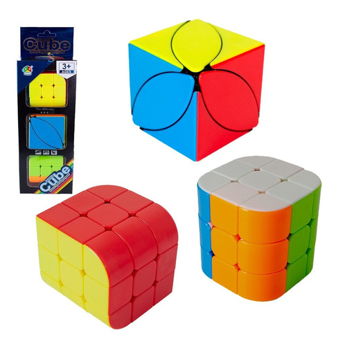 Cubo Mágico Canto Arredondado Cubo Maple Leaf Cubo Penrose Cor da estrutura Tiled