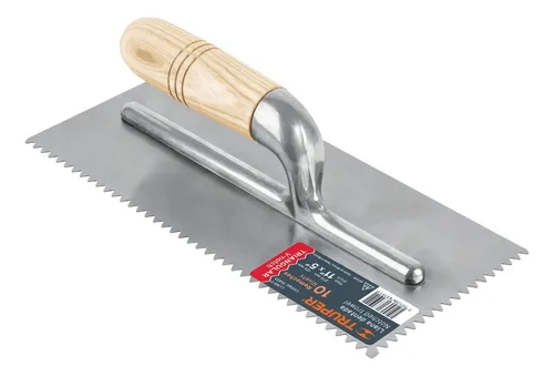 Llana Mango Madera Canto Dentado Triangular11'', Truper15403