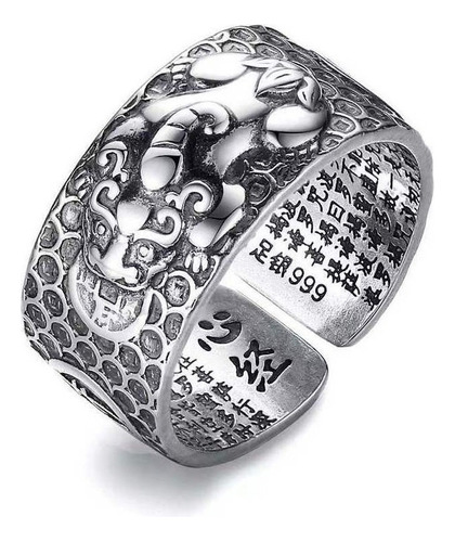 Anillo Pixiu 2 Piezas Feng Shui Para Prosperidad Abundancia