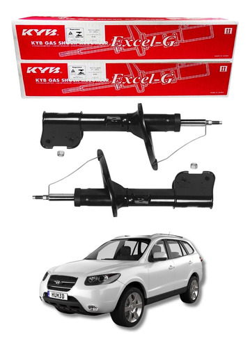 Par Kit Amortecedor Dianteiro Hyundai Santa Fé 2006 A 2009