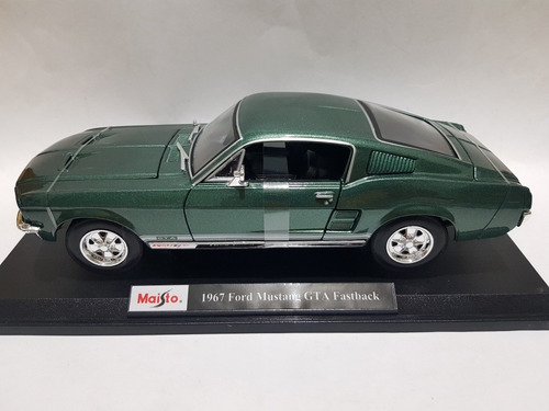 Auto A Escala 1/18 Ford Mustang Gta 1967 Verde Maisto