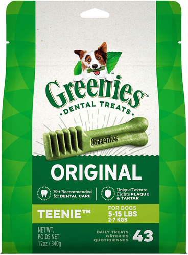 Golosinas Dentales Naturales Para Perros Greenies Original T