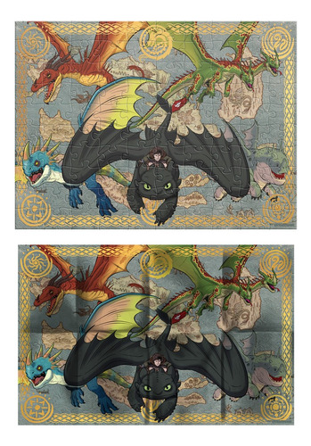 Cómo Entrenar A Tu Dragón Rompecabezas 100 Piezas Novelty