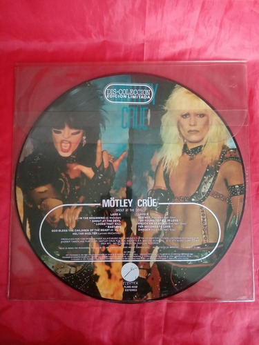 Lp Foto Disco - Motley Crue - Shout At The Devil - 1983 Semi (Usado)