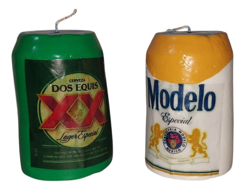 Vela Pastel .:: Lata Bote Cerveza Dos X Modelo V1 ::. C/2