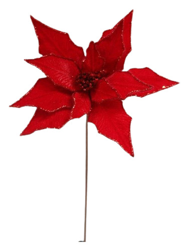 Poinsetia Decorativa Vermelha 66cm
