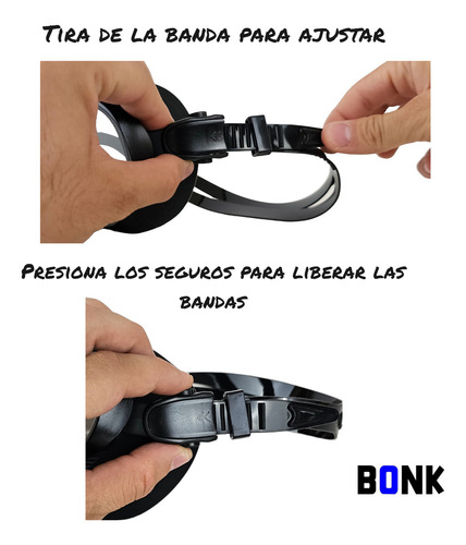 Visor Para Apnea Buceo Con Adaptador Para Cámara Y Estuche