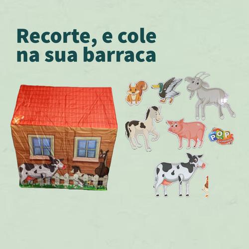 Barraca Cabana Infantil Fazendinha Sítio Cabana Safari