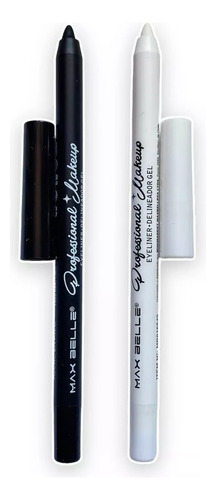 Pack Delineador De Ojos Blanco Y Negro Gel Plumón 