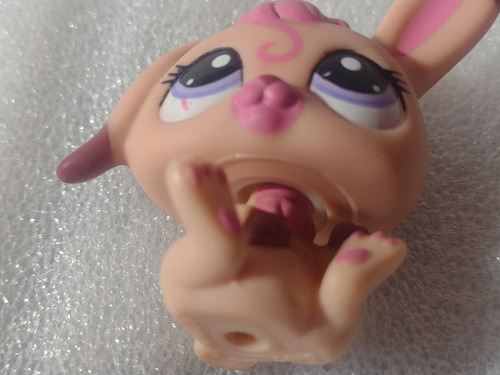 Juguete Littlest Pet Shop Collection Conejito Rosa Sentado (Usado)