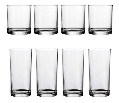 8piece Classic San Vasos De Plastico Transparente | Cuatro