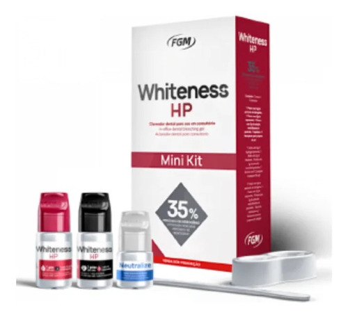 Kit Blanqueamiento Whiteness Hp 35%  + Top Dam