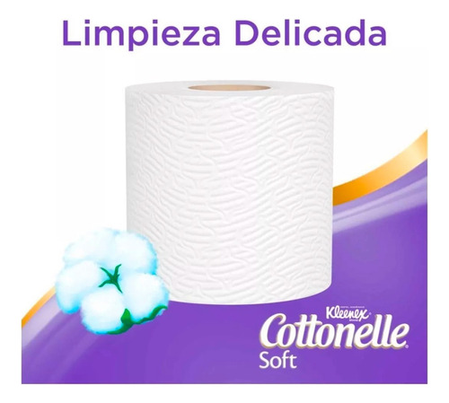 Papel Higiénico Kleenex Cotonelle Doble Hoja De 40 u