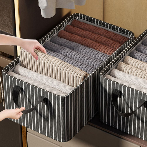 Y Caja De Almacenamiento De Ropa Plegable Para Jeans Con