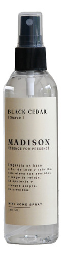 Mini Home Spray 120 Ml Black Cedar Transparente Madison