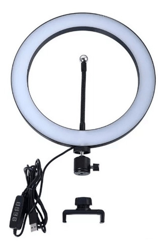Imagen 5 de 10 de Aro De Luz Led 25 Cm Con Trípode 1.7 Metros Ring Tik Tok
