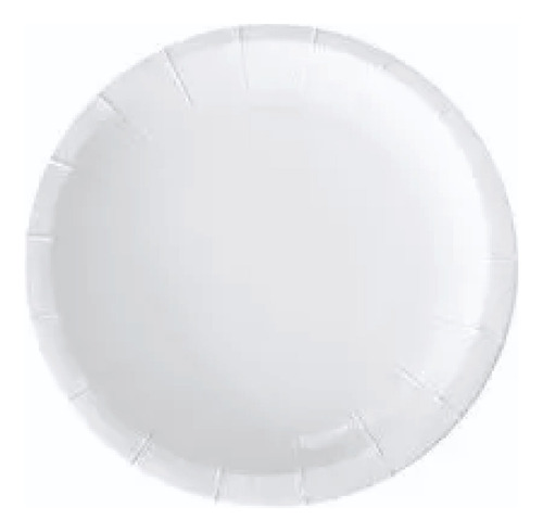 Plato Polipapel Blanco 18,5 Cm Ecologico Descartable X100u