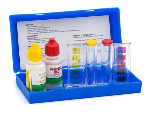 Test Kit Para Medición De Cloro Y Ph Para Piscinas