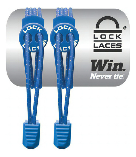 Cordón elástico azul Lock Laces