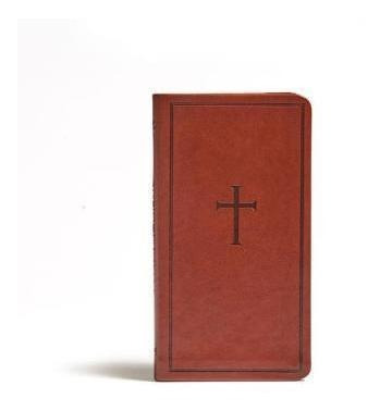 Csb Single-column Pocket New Testament, Brown Leathertouc...