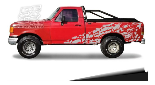 Calco Ford F100 Xlt Skull Decoracion Calavera Juego