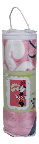 Frazada Ultra Soft Minnie Mouse 80x110cm Rosado Disney
