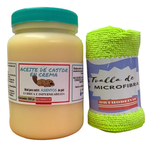 Aceite De Castor En Crema Para Nutrir Asientos De Piel