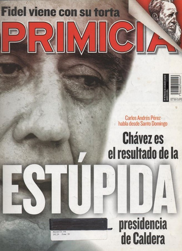 Importante Revista De Colección: Primicia No 190. 21-08-2001