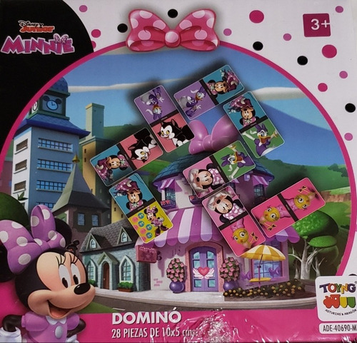 Disney Junior Minnie Domino De 28 Piezas De 10x5 Centímetros