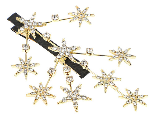 Navidad 1 Broche Para El Pelo Con Estrás De Estrella
