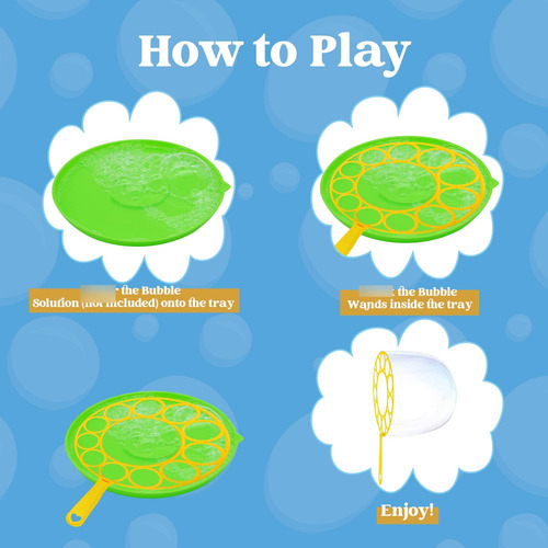 Juego De Varitas De Burbujas Para Niños 18 Piezas Color