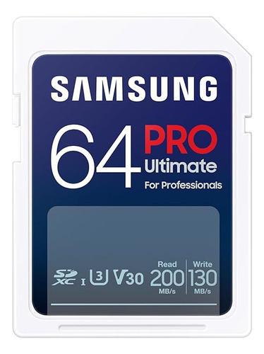 Tarjeta De Memoria Samsung Pro Ultimate 64gb Sdxc 200 Mb/s