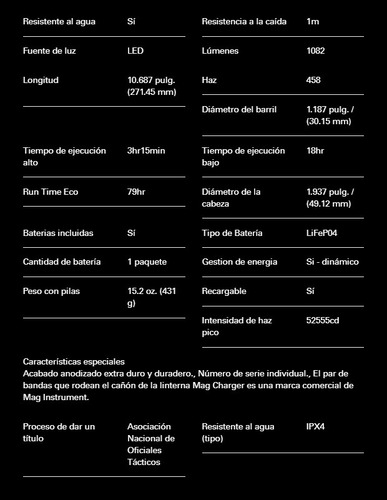 Imagen 8 de 10 de Linterna Led Maglite Ml150lr 1082 Lumens Recarg Novedad 2019