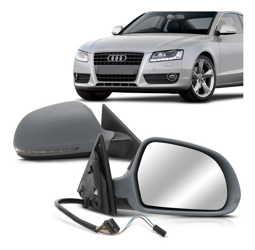 Par Retrovisor Externo Audi A5 07 A 09 10 Elétrico Aquecedor