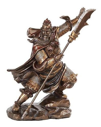 Ptc - Estatua De Resina De Guerrero De Lucha Chino Guan Yu D