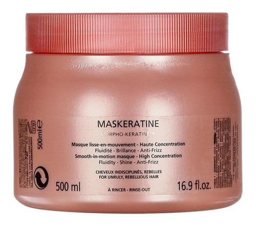Imagen 1 de 1 de Mascarilla Kerastase Discipline Cabello Con Frizz 500ml