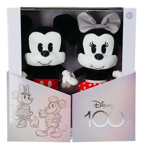Disney Mickey Mouse And Minnie Mouse 2 Piece Plush Coll...