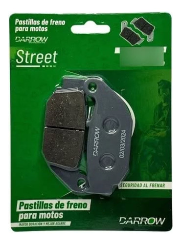 Pastilla De Freno Rk250 Trasero Modelo Nuevo Marca Darrow