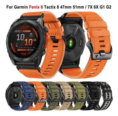 Correa 26 Mm 22 Mm Fenix 8 For Garmin Tactix 8 Fenix 8 47 Mm