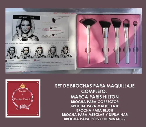 Oferta!, 5 Brochas Maquillaje Paris Hilton Profesionales Oferta!, 5 Brochas Maquillaje Paris Hilton Profesionales