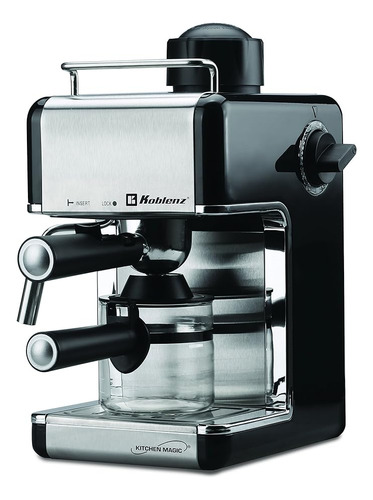 Koblenz Cafetera Espresso Y Cappuccino, 4 Tazas, 3.5 Bares